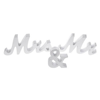 Wooden Top Table Mr And Mrs Signs Wedding Decorations