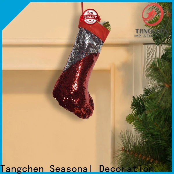 Tangchen sequin custom stockings company for christmas