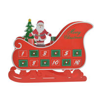Countdown To Christmas  Sleigh Advent Calendar  Decor