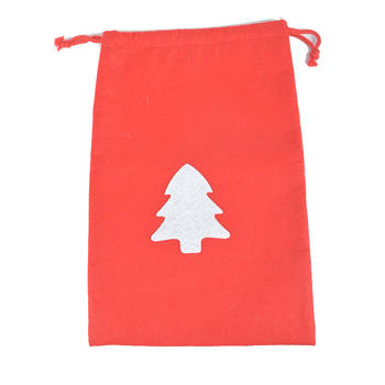 Customized Holiday Red Felt Santa's Gift Sack