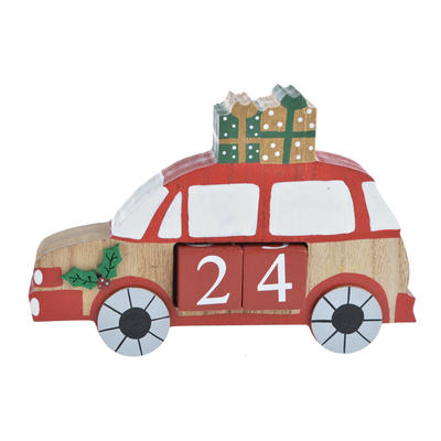 Christmas Gifts Wooden Block Countdown decoration