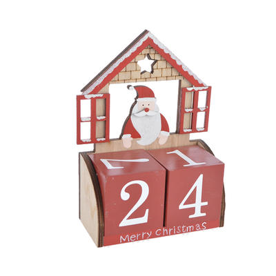 Wooden Kitchen Craft Santa Sign Days  Advent Calendar Decoration