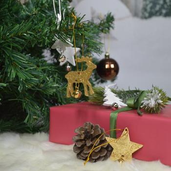 Polyresin Hanging Deer Heart Star Christmas Tree Ornaments