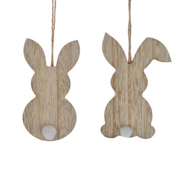 Wooden Easter Hanging Sign Rabbit Gift Decorations