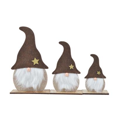 Wooden Santa Ornaments for Christmas Holiday Decoration