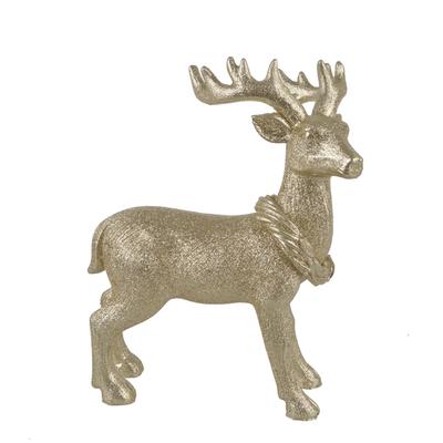 Poly Stand Deer Neck Christmas Resin Ornaments
