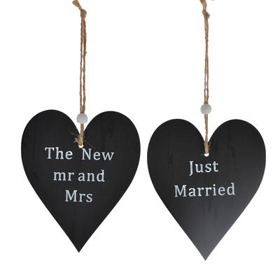 Wooden Blackboard Mr And Mrs For Wedding Decoration