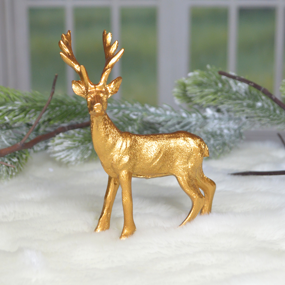 Golden Polyresin Deer Lovely reindeer new design elk