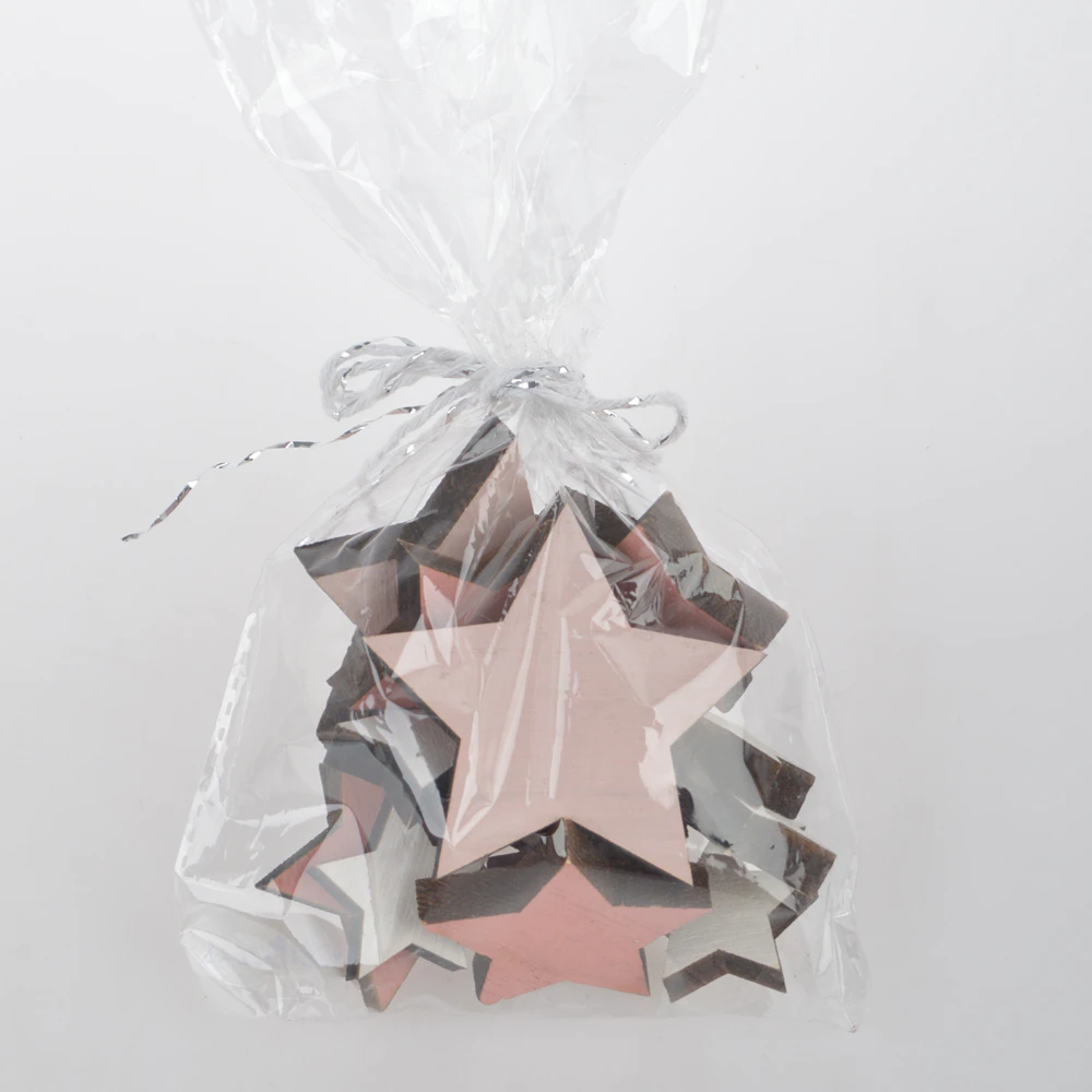 High quality wooden star decoration customized christmas items