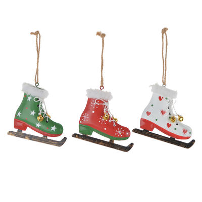 Assorted Decorative Metal Ice Skates Boot skating shoes Christmas Tree hanging