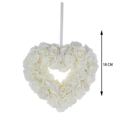 Hand made fabric flower combine heart design wedding decoration