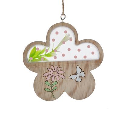 Hot sales color printing wooden butterfly hanging