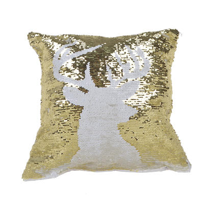 Double-sided gold and white sequins elk Christmas presents Christmas home decor items