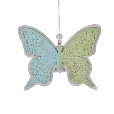 Wooden butterfly shape laser cut easter craft ornament wall hanging room pendant