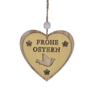 wooden flower  love heart shape dropper easter indoor hanger ornament
