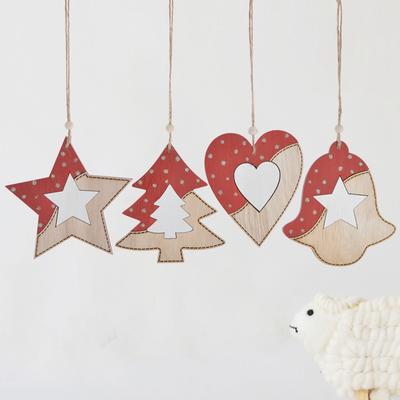Hot sales wooden christmas tree hanging