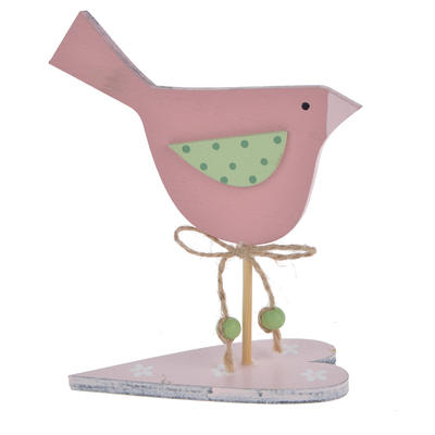 Wooden Easter spring chicken tabletop decoration