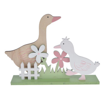 Wooden duck tabletop decoration wooden Easter decor