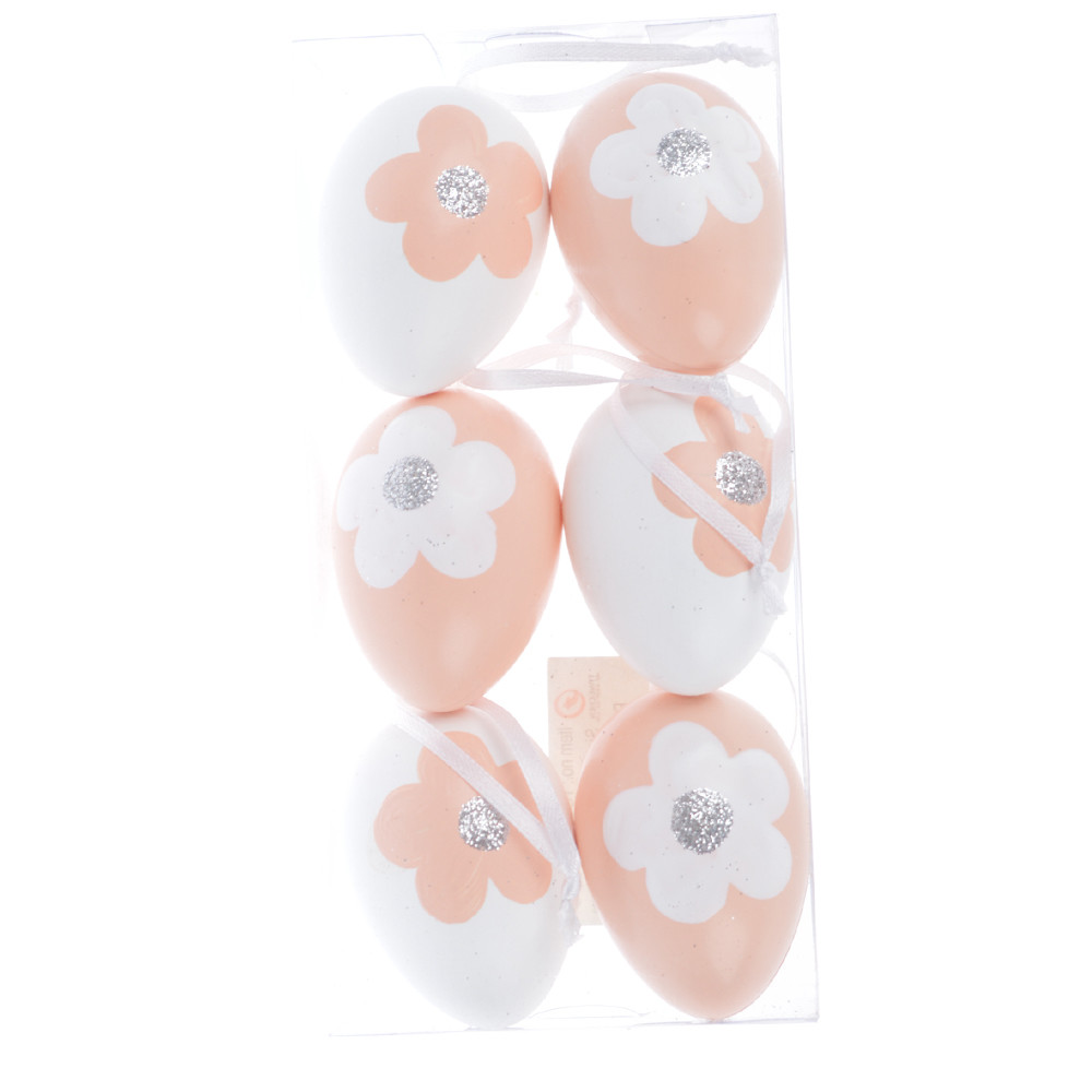 Novelty Fashion spring Plastic printing flower Easter Egg decoration