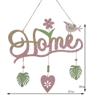 Home decoration Easter ornament wooden word plate