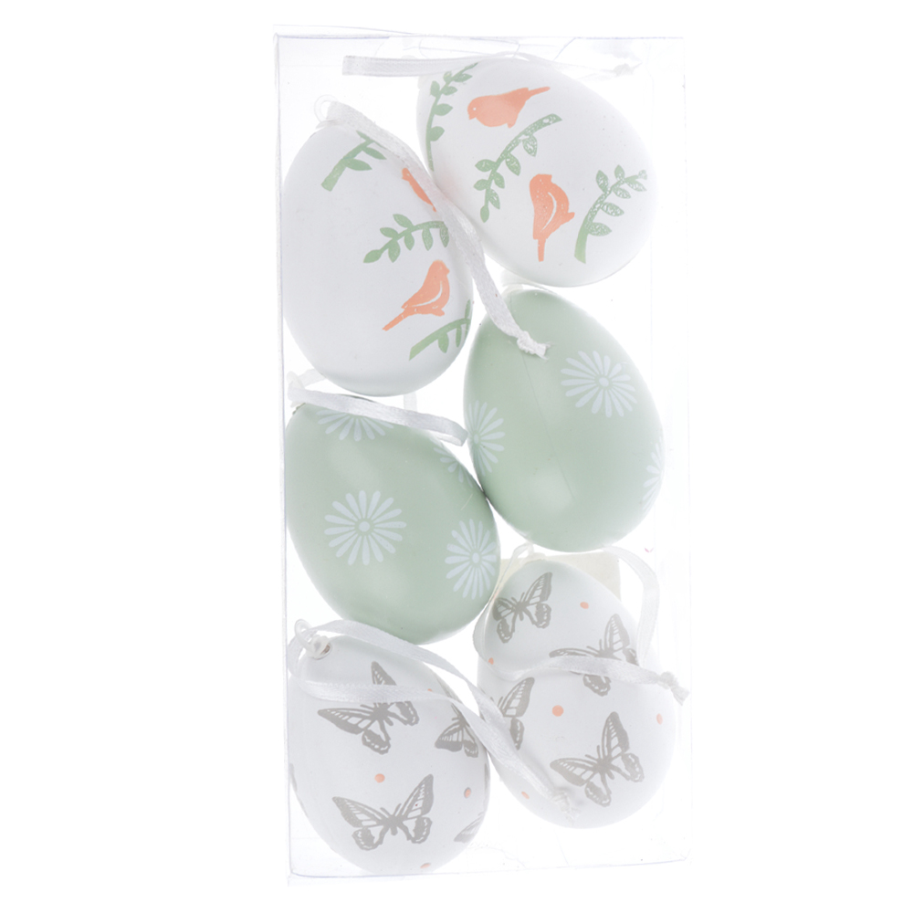 butterfly and bird-patterned Easter eggs festival decoration