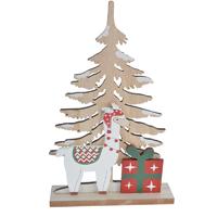 Christmas reindeer wooden tree table decorations