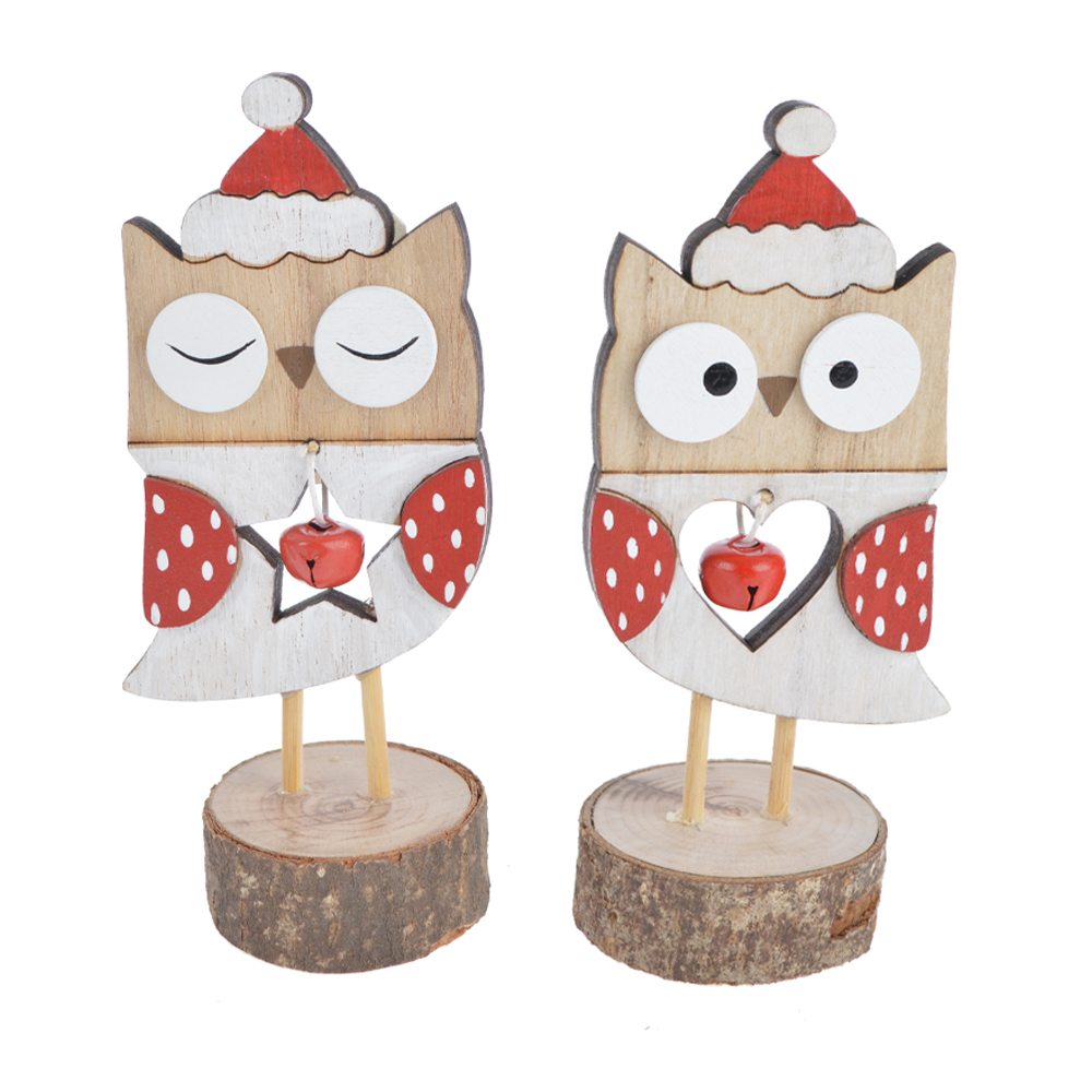 2020 new style handmade baby owl painted handcrafted figurine art home christmas decoration