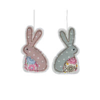 cute design fabric knit cartoon bunny kids favorite gifts easter festival ornament