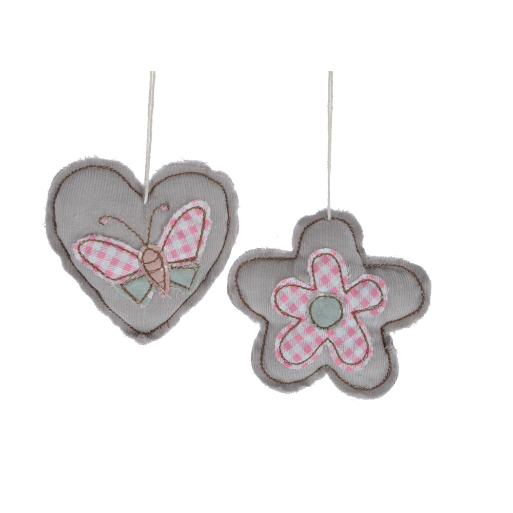 for wedding decoration spring ornament handicrafts fabric knit heart/flower shape
