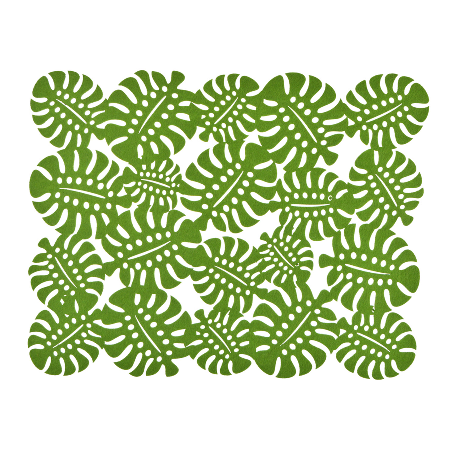 felt leaves pattern placemat and coaster table mat Wedding decor ideas
