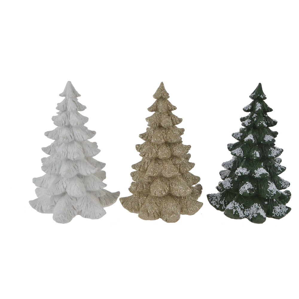 Factory Villages Winter Pines Accessory Resin Christmas Tree Craft
