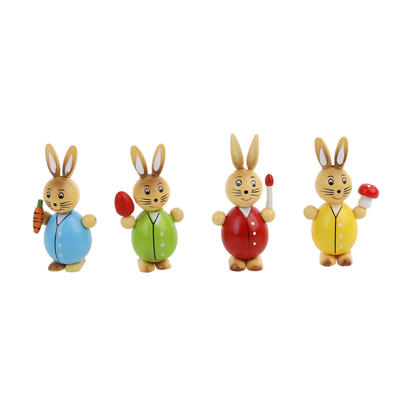 Rabbit sale bunny decor easter decoration wood color Mini animal