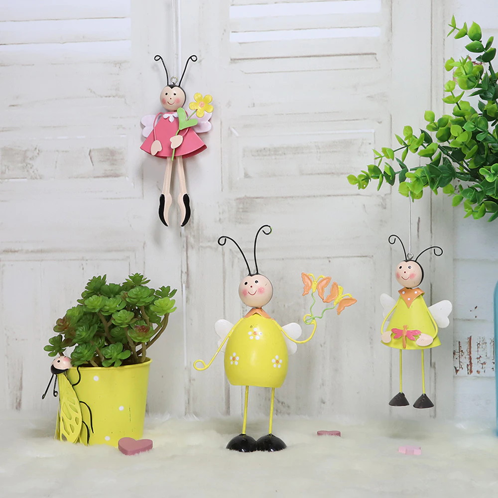 metal bee Easter decoration honey table decor honeybee holiday easter ornament items
