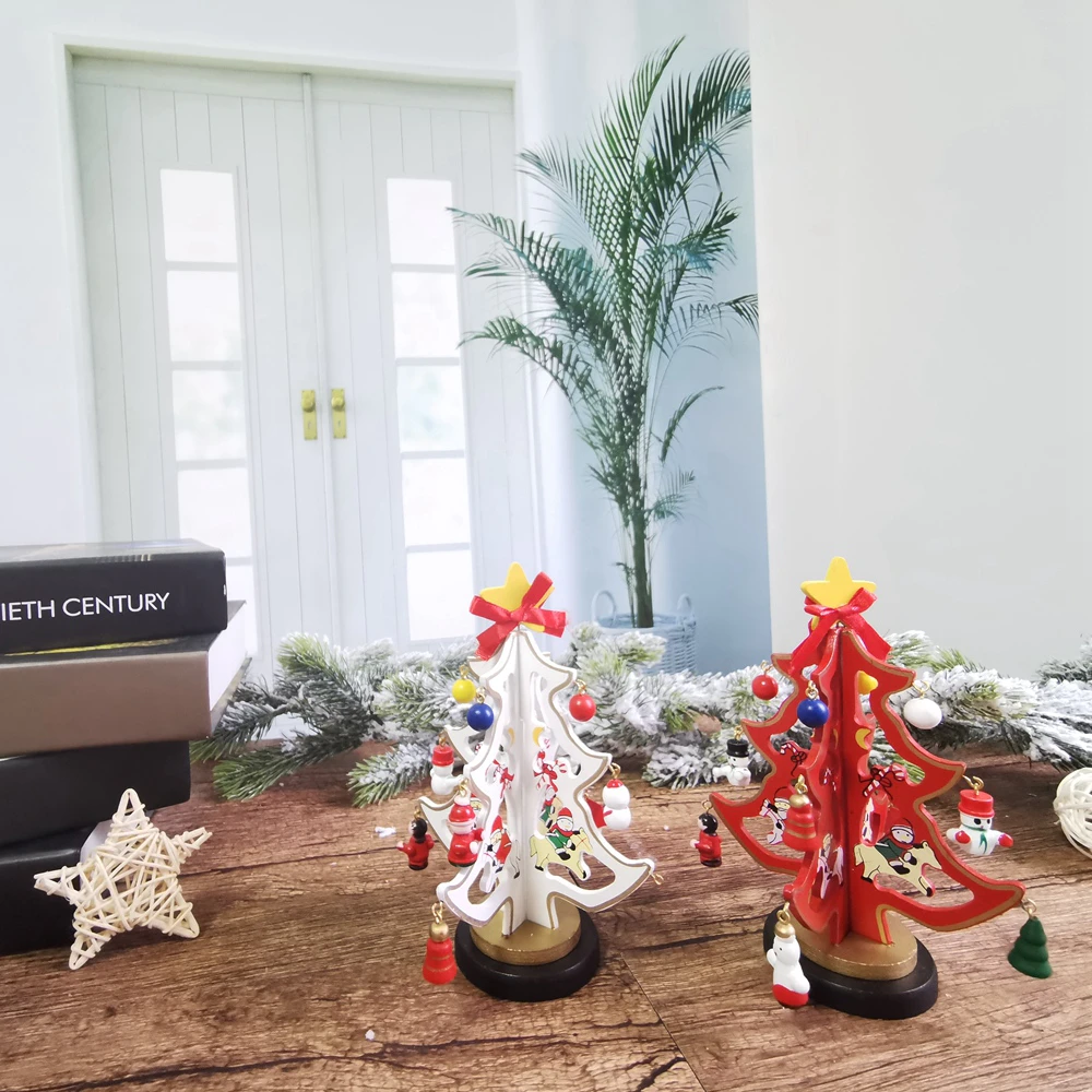 DIY Wood Craft Christmas Tree Set