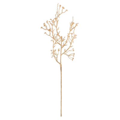 2020 Wholesale High Quality Decorative Christmas Plastic Gold Floral Picks