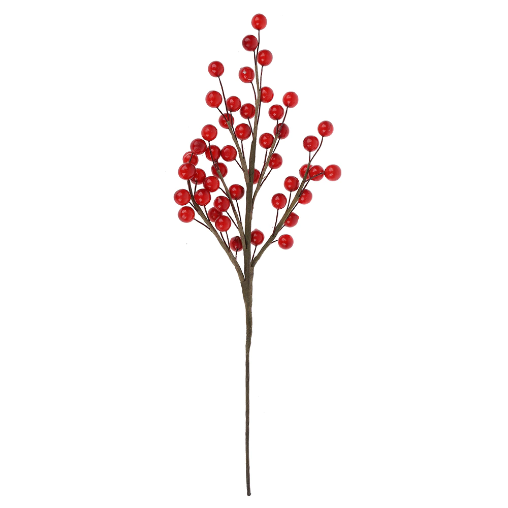 Wholesale Holiday decorations Artificial Red Berry Christmas Picks home decors