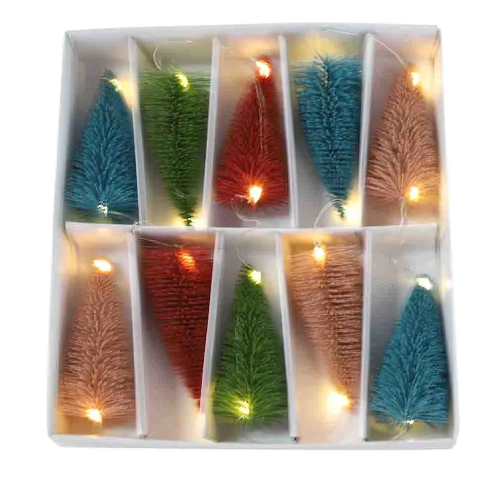Creative party string light Tabletop Christmas Decor Props led Xmas Tree Miniature