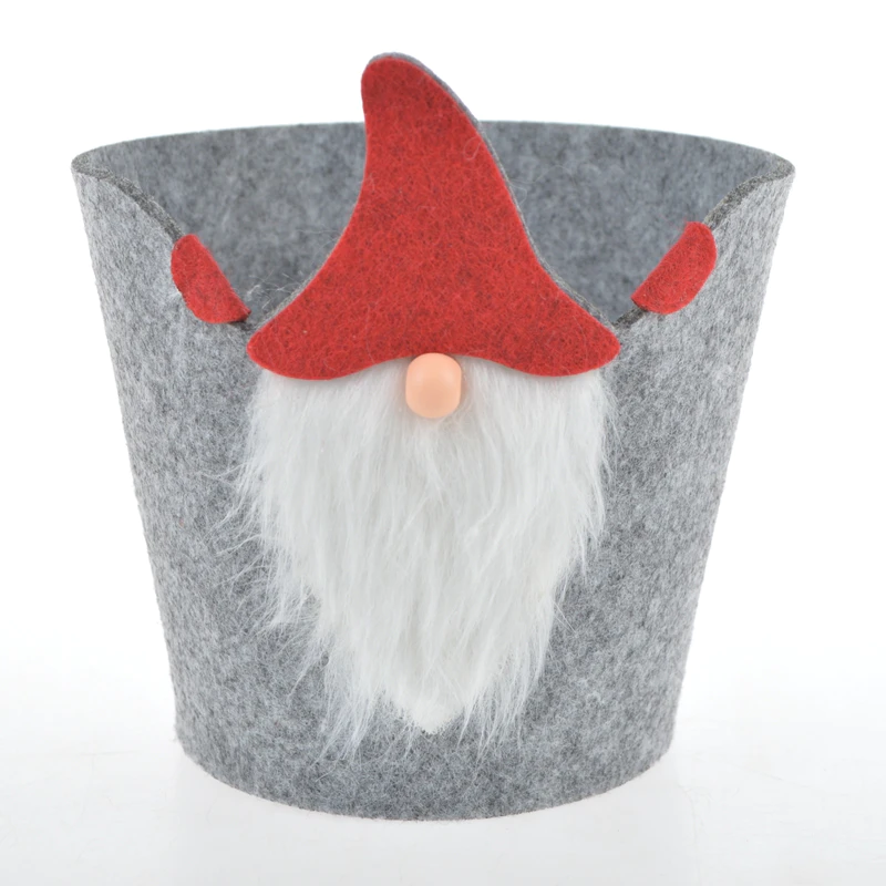 Christmas Candy Bags Santa Gnome Bags Xmas Lovely Treat Bags Portable Basket Christmas Holiday New Year Favor Supplies