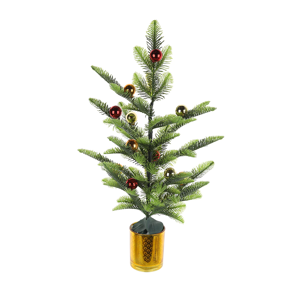 Artificial Christmas Tree Mini Pine Tree for Holiday Party DIY Room Table Top Christmas Decor
