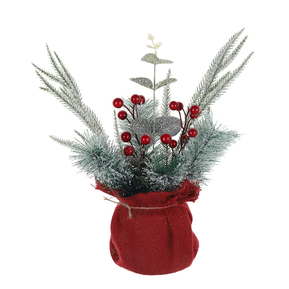 Christmas Tree with Red Berries Tabletop Tree Decorations Suppliers