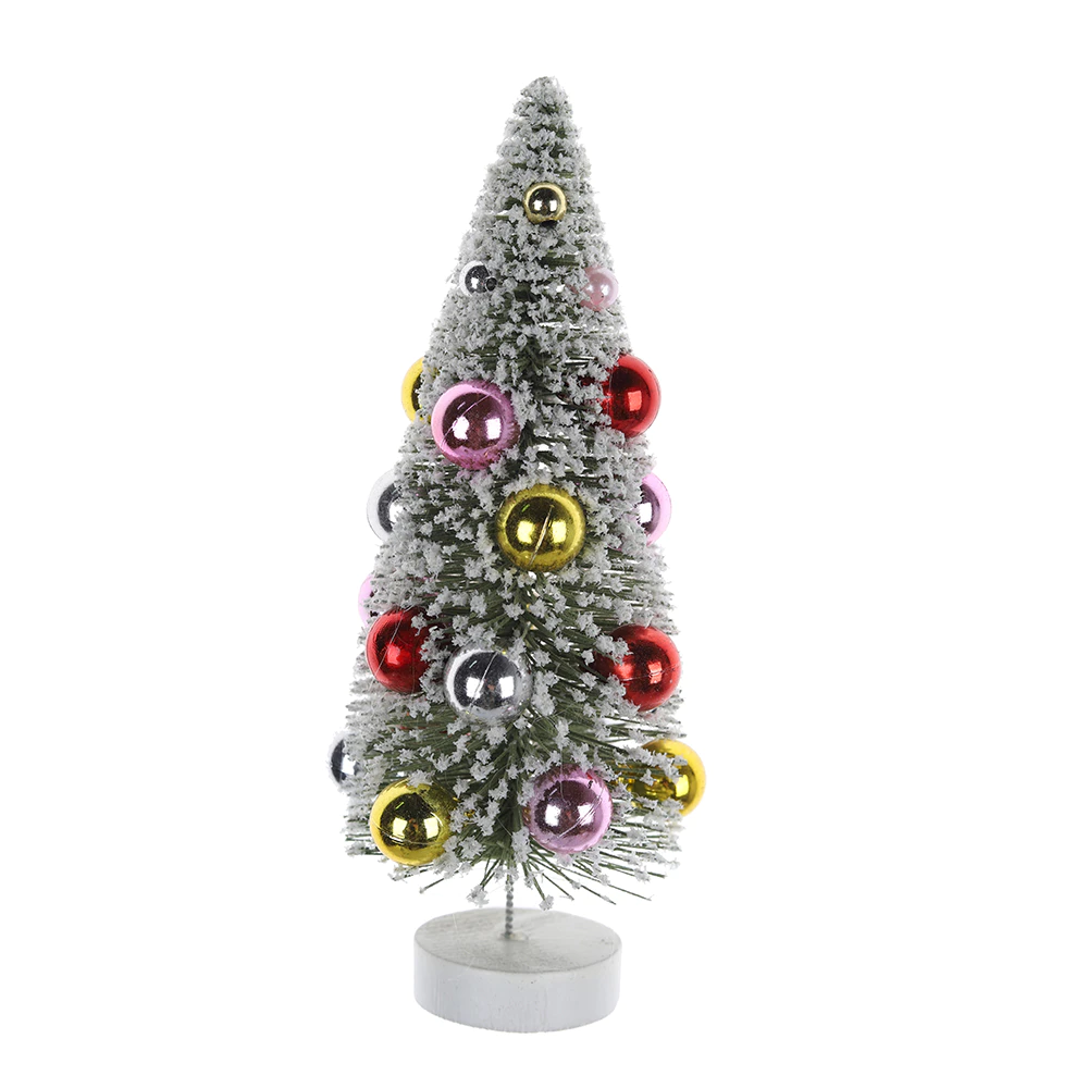 Artificial Christmas bottle brush Tree for Tabletop Decorations