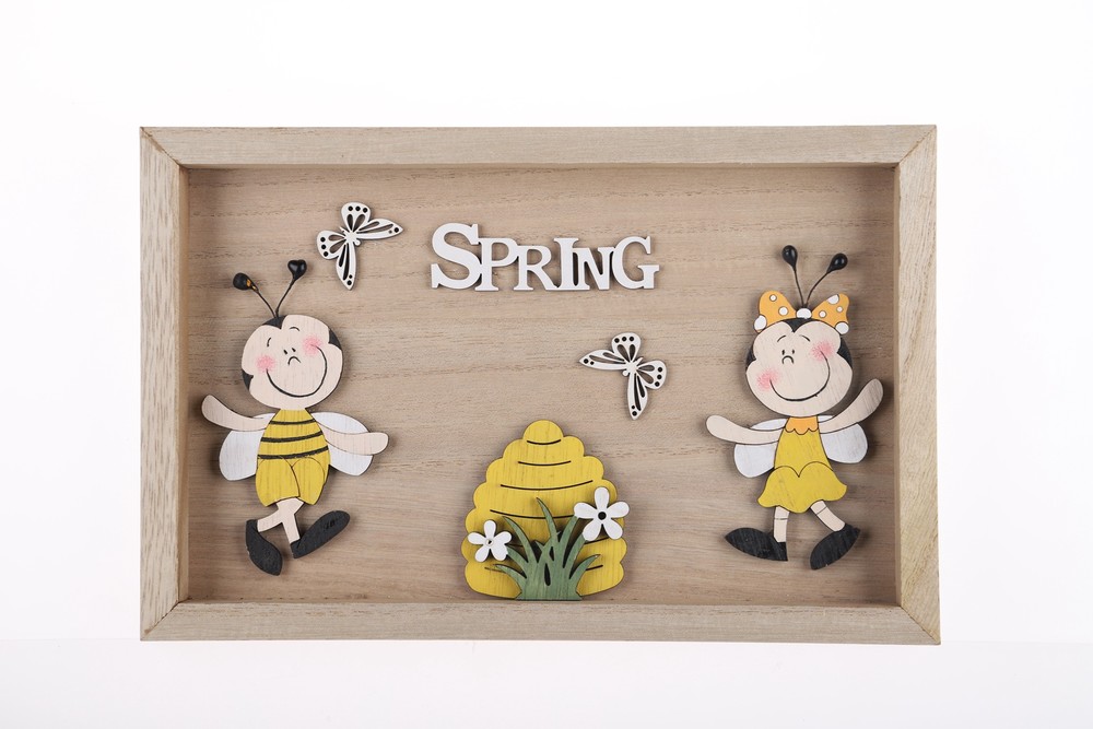 Wooden Tray Wooden Easter Honey Tray Decorative Rectangular Serving Tray Wooden Tray