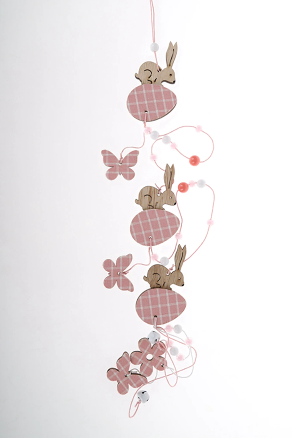 Easter Decor Home Spring Pink Rabbit Butterfly Chick Flower Ornament Easter Party Gifts