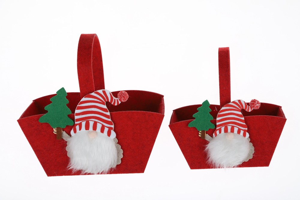 Winter Gift Bags Christmas Felt Handbags Large Capacity Storage Bags Wholesale Holiday Crafts