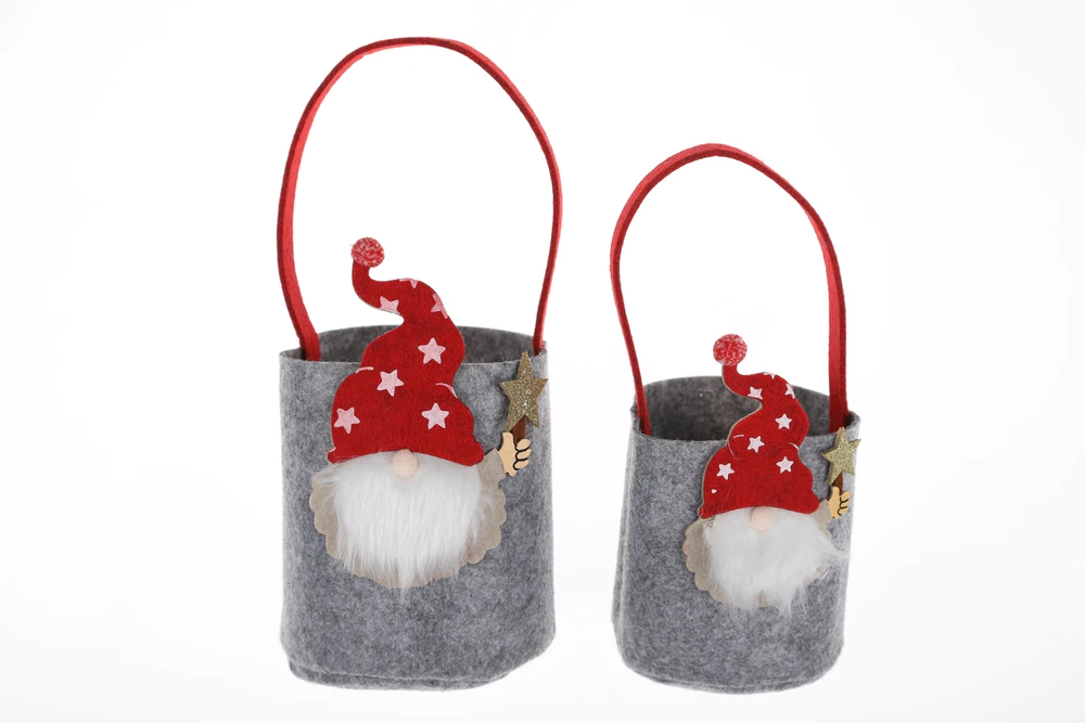 Christmas Gnome Bag Winter Elf Tote Bag Wholesale Felt Craft Party Decoration