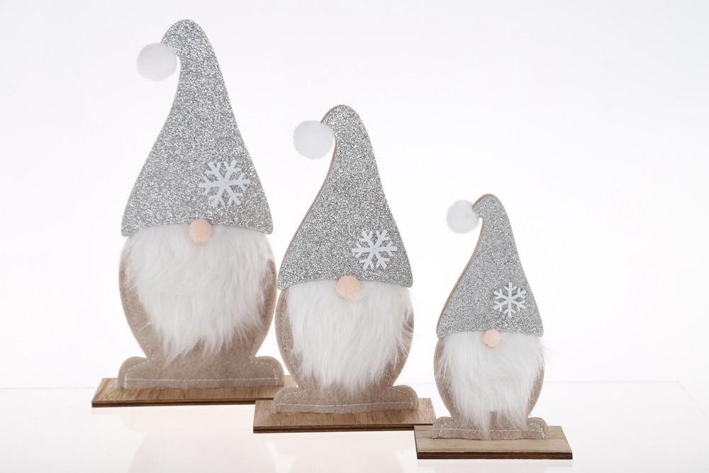 Custom Size Faceless Old Man Desktop Ornament Felt Christmas Crafts Winter Gnome