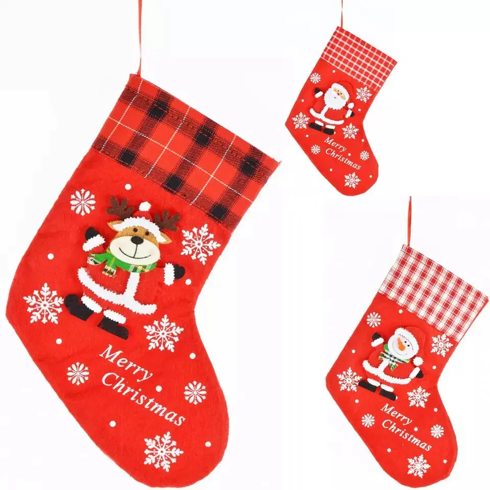 Custom Color Winter Party Wall Hanging Christmas Stocking Hanging Christmas Fireplace Pendant