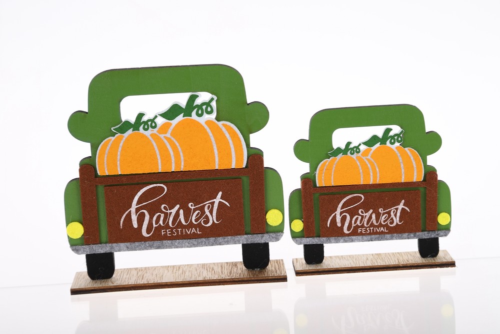 Wholesale Harvest Festival Desktop Decoration Autumn Crafts Pumpkin Car Ornament Children Gifts
