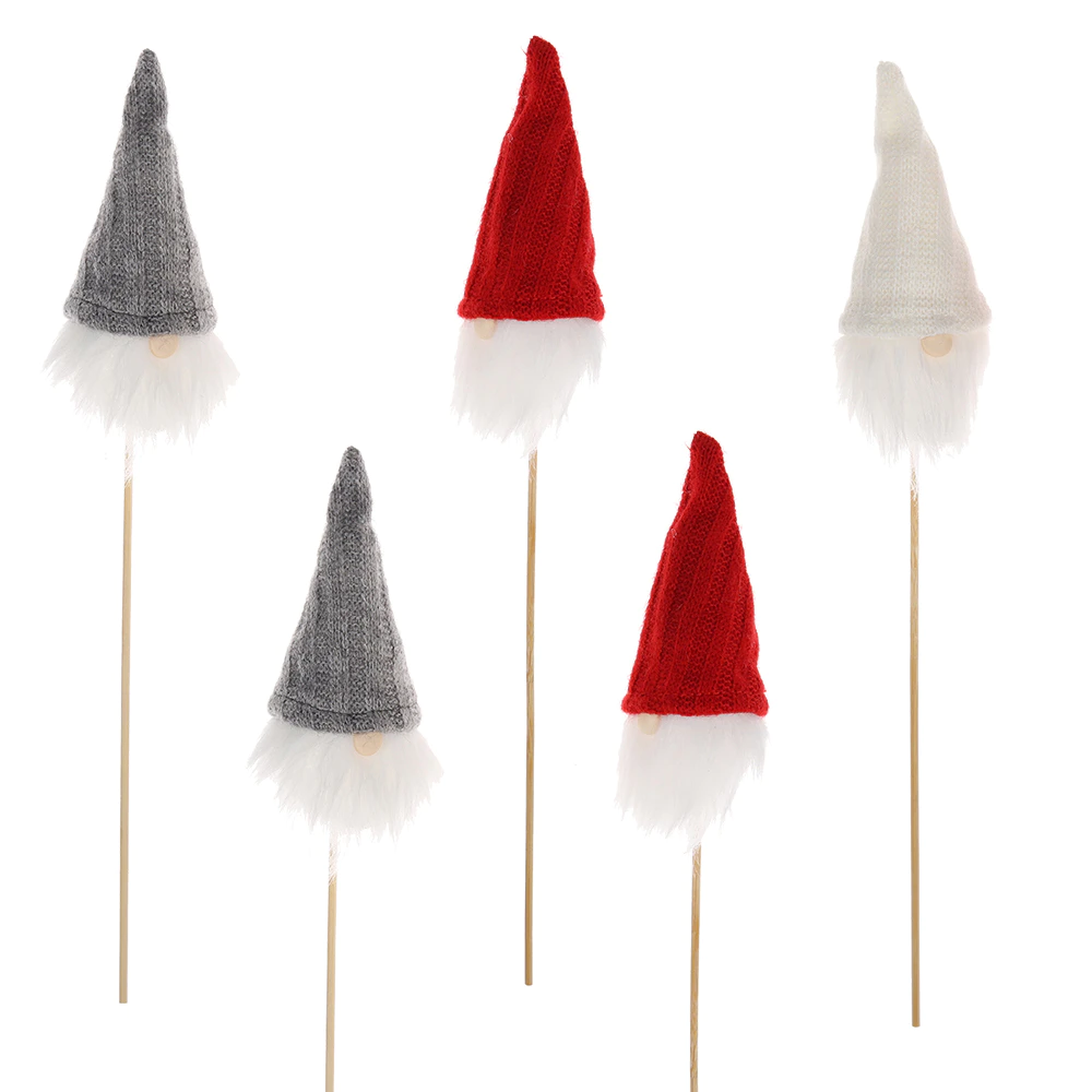 Christmas Gnome Picks Swedish Plush Gnomes Santa Elf Hanging Christmas Tree Decorations
