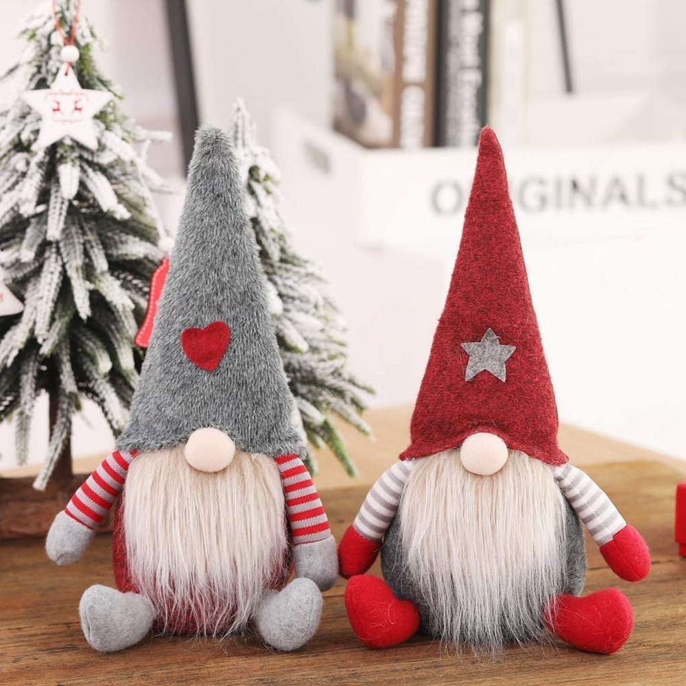 Handmade Plush Swedish Tomte Gnome Adorable Santa Gnome Elf Doll Gnomes Christmas Decorations